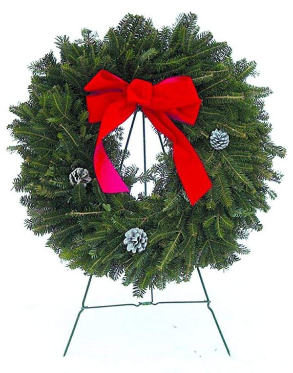 Green Wire Wreath Stand on Sale