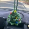 Smiley Beady Holiday Tree Hanging Rearview Mirror Charm Cheap