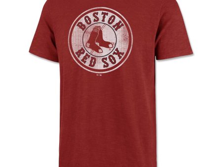 47 Circle Logo Grit Scrum T-Shirt - Red Hot on Sale