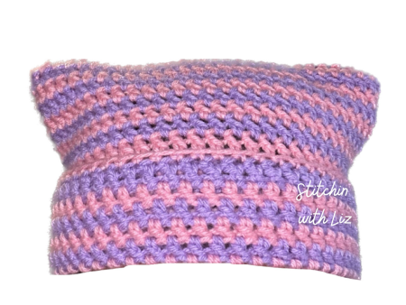 Pink and Purple Cat Beanie on Sale