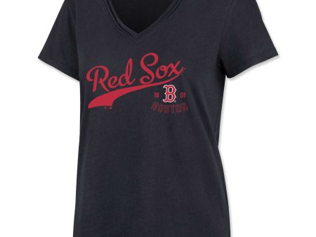 Ladies 47 Frankie V-Neck Tee - Navy Online Sale