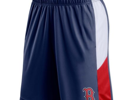 Colorblock Poly Shorts - Navy Fashion