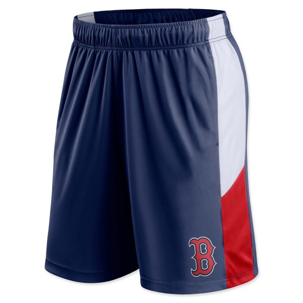 Colorblock Poly Shorts - Navy Fashion