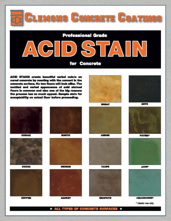 Acid Stain for Concrete Online Sale