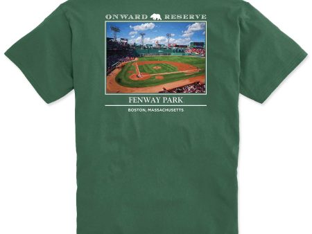 Onward Reserve Fenway Park Painting T-Shirt - Green Online Hot Sale