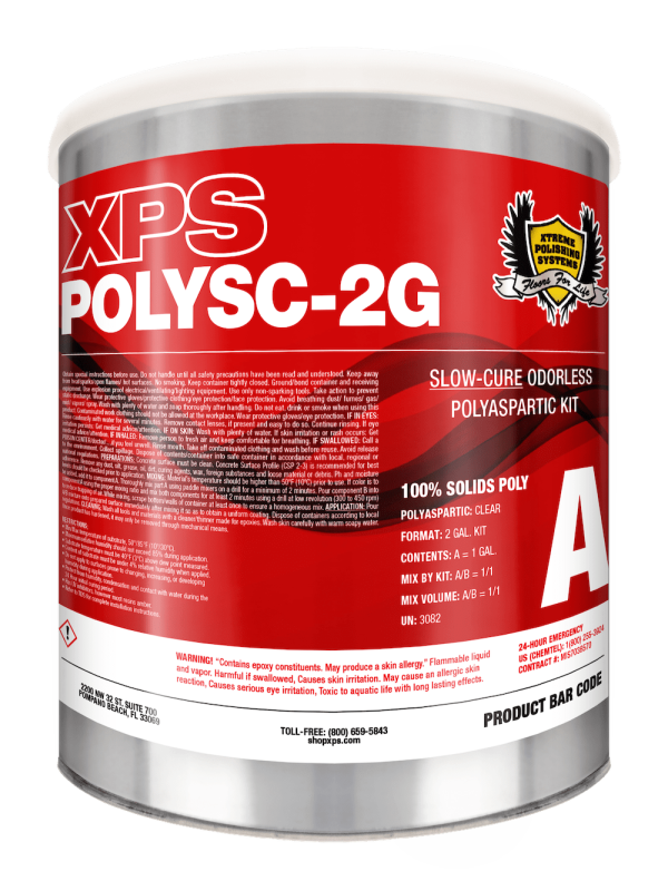 Slow Cure Polyaspartic Floor Coating -  XPS SC Poly 2 Gal. Kit (PACT-8084) Fashion