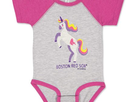 Newborn Onesie - Unicorn - Pink Grey For Sale