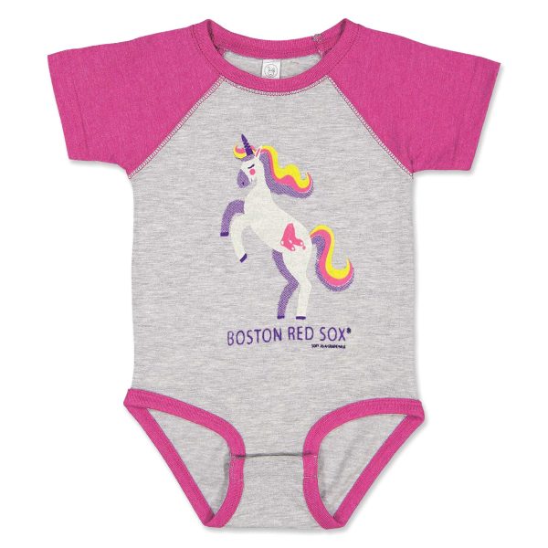 Newborn Onesie - Unicorn - Pink Grey For Sale