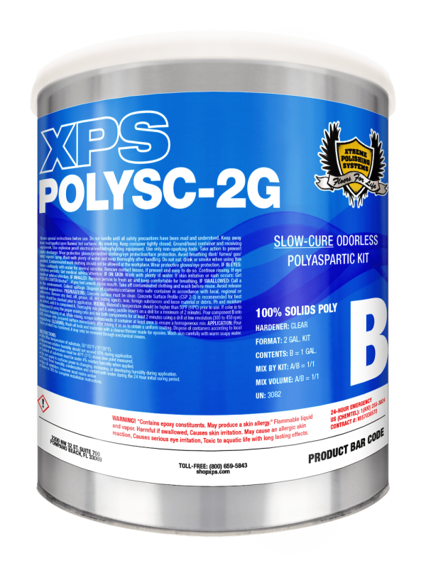 Slow Cure Polyaspartic Floor Coating -  XPS SC Poly 2 Gal. Kit (PACT-8084) Fashion