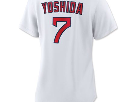 Ladies Nike Replica Home Jersey - White - Yoshida on Sale