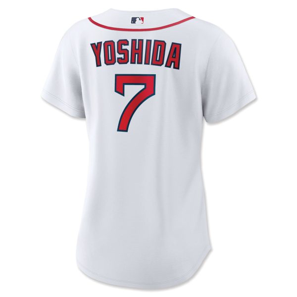 Ladies Nike Replica Home Jersey - White - Yoshida on Sale