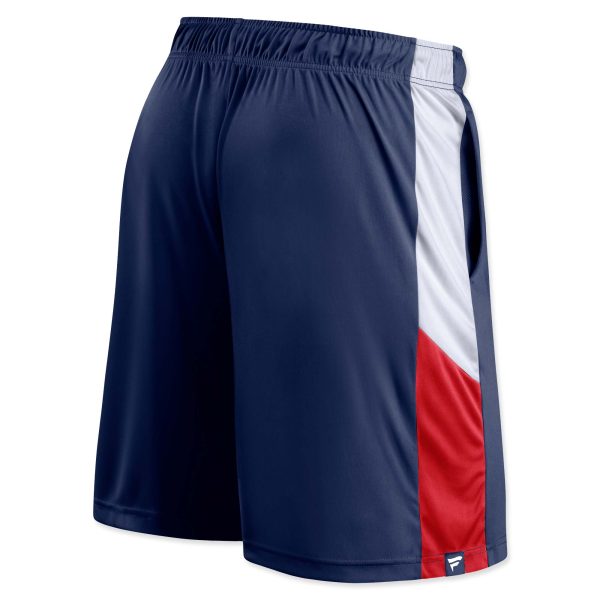 Colorblock Poly Shorts - Navy Fashion