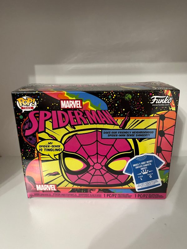 #652  Spiderman Blacklight Tee set - Spiderman on Sale