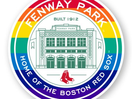 Magnet - Fenway Park Coin Logo - Rainbow Online now