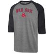 47 3 4 Sleeve Baseball T-Shirt - Tackle - Ash Navy Online Sale