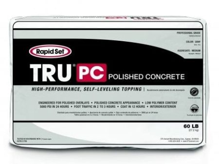 High Performance Self-leveling Architectural Topping - Rapid Set TRU® PC 60LB Gray Sale