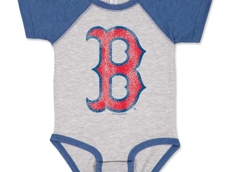 Newborn Onesie - B Logo - Royal Grey Hot on Sale