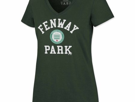 Ladies 47 Fenway Park Coin Logo V-Neck - Green Fashion