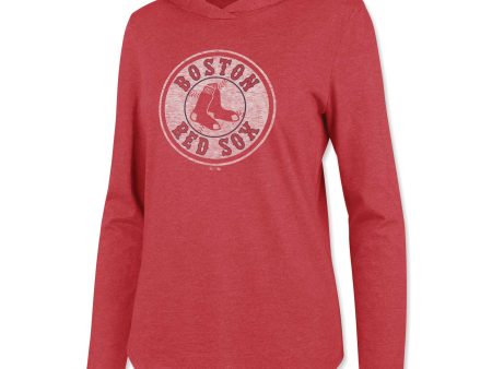 Ladies 47 Frankie Hooded Long Sleeve - Red For Discount