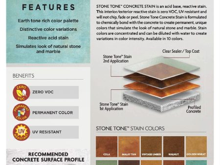 Stone Tone Kemiko Concrete Stain Hot on Sale