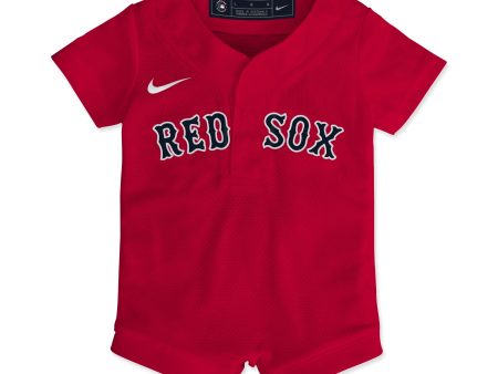 Newborn Jersey Romper - Red Online now