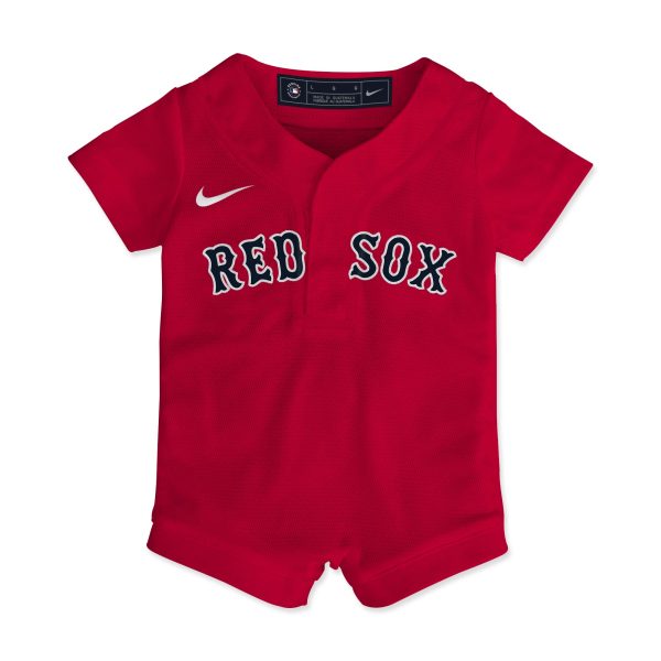 Newborn Jersey Romper - Red Online now