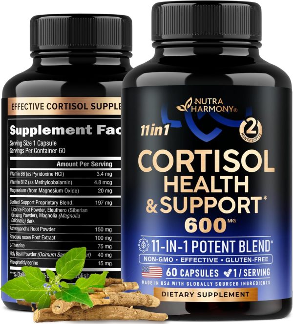 Cortisol Supplement - 11-in-1 Hormone Balance for Women Hot on Sale