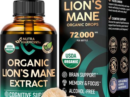 Lion s Mane USDA Organic Drops on Sale