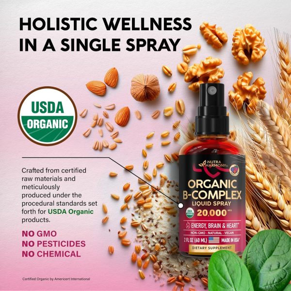 USDA Organic Vitamin B-Complex Liquid Spray Online Sale