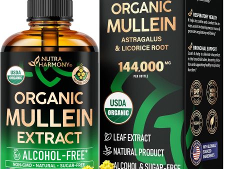 USDA Organic Mullein Drops for Lungs Hot on Sale